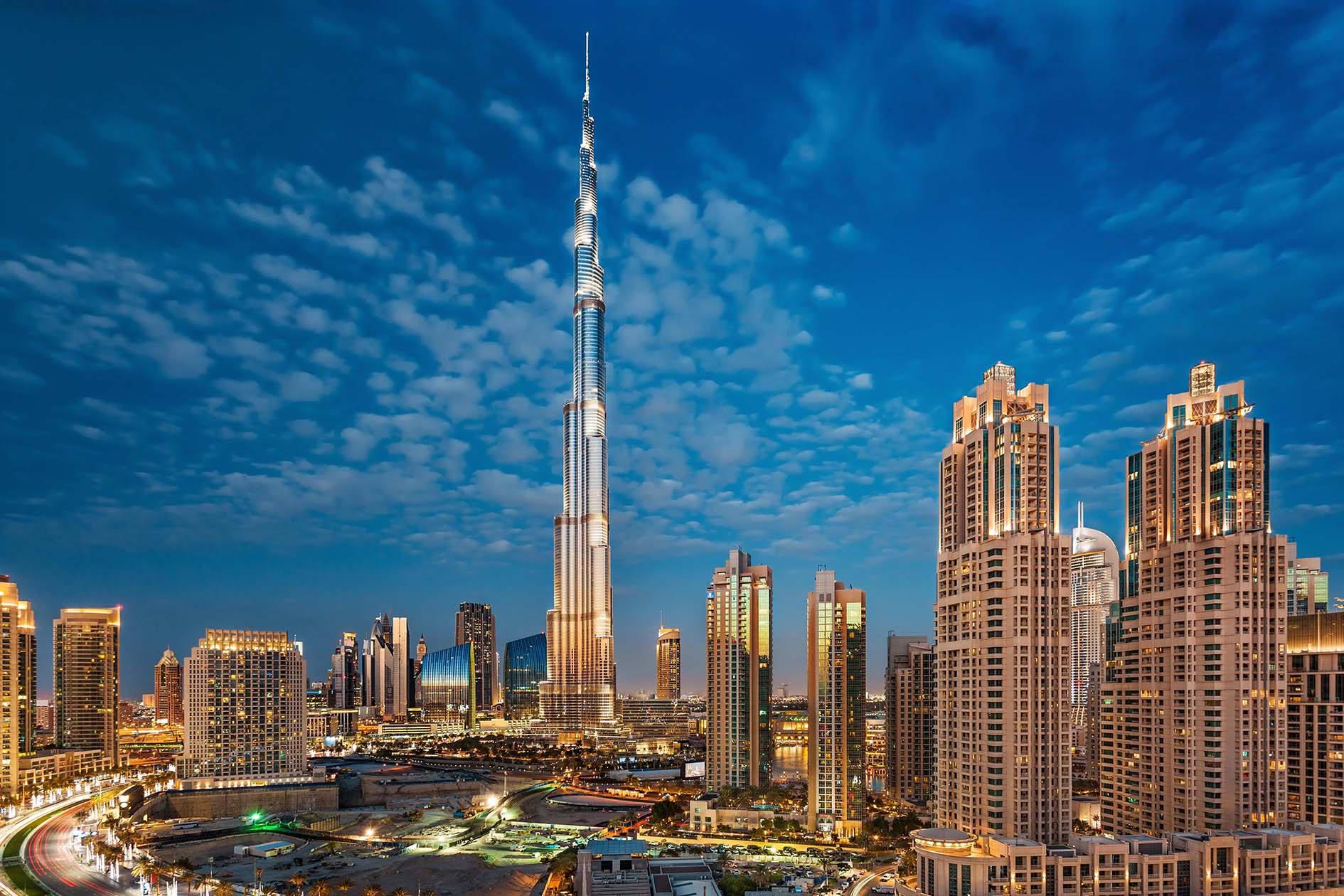 Skyview of Burj Khalifa, Dubai, maxwer ideology