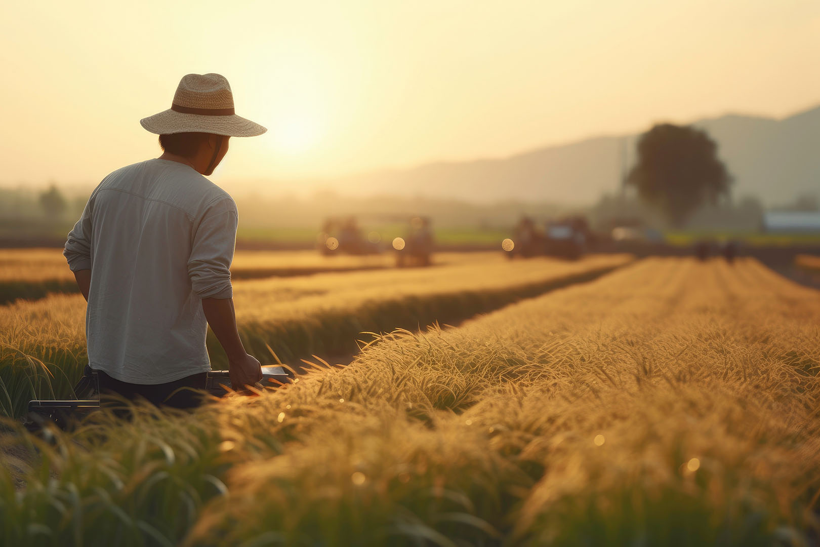 rice, harvest, agriculture